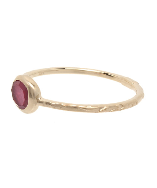 agete（アガット）の「【スキニーストーン】K10リング（10144111060