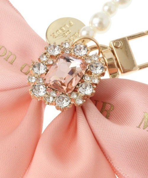 セール】EC限定ビジューリボンパールストラップ（チャーム）｜Maison