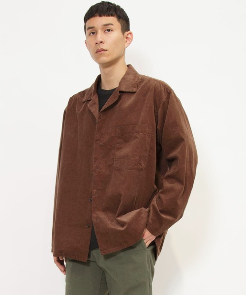 オープンカラーロングスリーブシャツ | ジョンブル公式通販/JOHNBULL