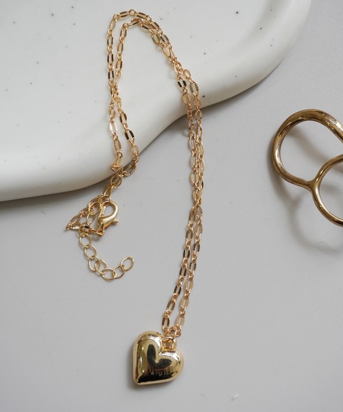 ぷっくり ミニハート ネックレス_（ネックレス）｜Port（ポート）の