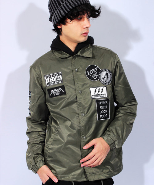 8(eight)（エイト）の「ワッペン コーチジャケット ナイロン