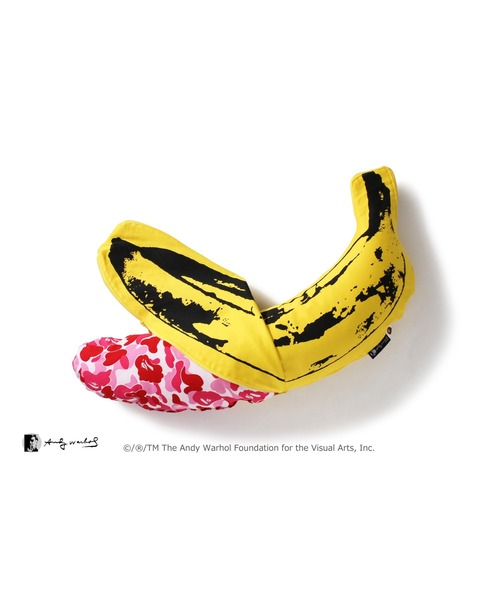 MEDICOM TOY ANDY WARHOL ABC BANANA CUSHION S M（クッション