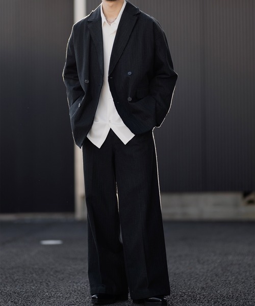 CLEL】Soft W Similar Gabardine Vintage Design Tailored JKT/ソフト