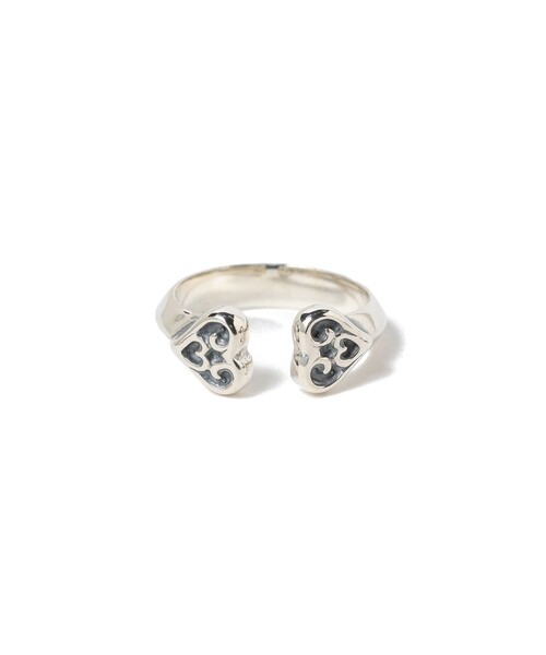 EXCLUSIVE】Double Tribal Heart Ring（リング）｜BILL WALL LEATHER