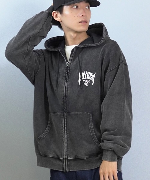 セール】【限定】lost/ロスト ジップアップパーカー バックプリント