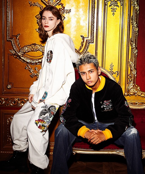 Ed Hardy（エドハーディー）の「XLARGE×ED HARDY CRASH DENIM PANTS