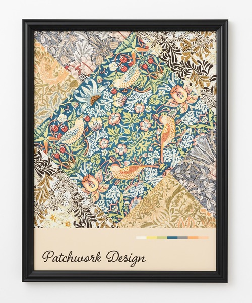 セール】ジークレ版画 額縁付き ウィリアムモリス柄（ポスター/アート