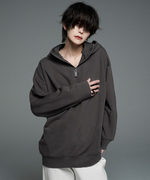 dock tag half zip heavy weight parker/ドックタグハーフジップ