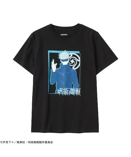 セール】メンズ 呪術廻戦 五条悟 フロントプリントTシャツ（Tシャツ