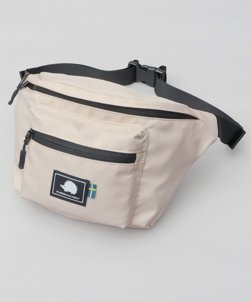 A.M.S.限定＞ 撥水ナイロン 軽量 コンパクト ウエストバッグ ポーチ