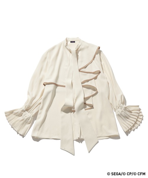 ZOZOTOWN HARE ハレ プロセカ アシメフリルボウタイシャツまふゆ