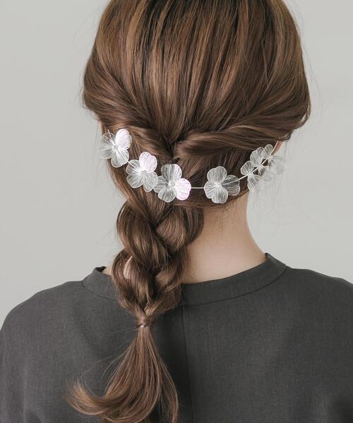 セール】メタルフラワーバックカチューシャ（その他ヘアアクセサリー