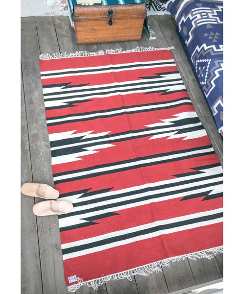 チャイハネ】オルテガ柄ラグマット130×190cm（ラグ/マット