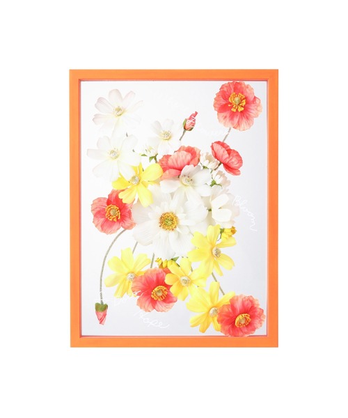 アートフラワー アートボード オレンジ（ポスター/アート