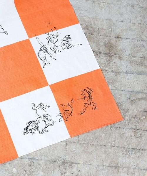 別注】山本仁商店 / 鳥獣戯画 風呂敷（バンダナ/スカーフ）｜BEAMS