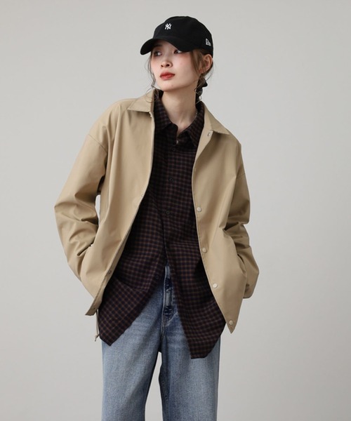 セール】TRUSS SUSTAINABLE リサイクルポリエステル コーチジャケット