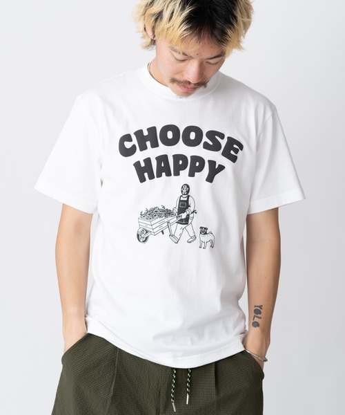 5.6oz CHOOSE HAPPY Tee | ジムマスター（gym master）公式通販