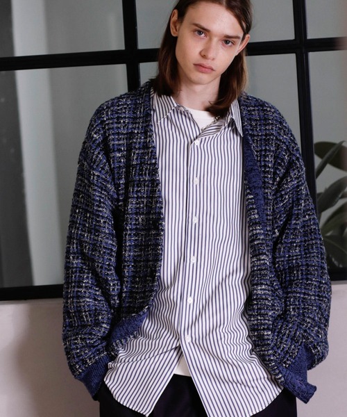 セール】マルチツイードルーズカーディガン（カーディガン/ボレロ