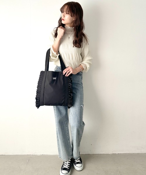 Lee/リー フリル アクセント トートバッグ/バレエコア ティアード ロゴ