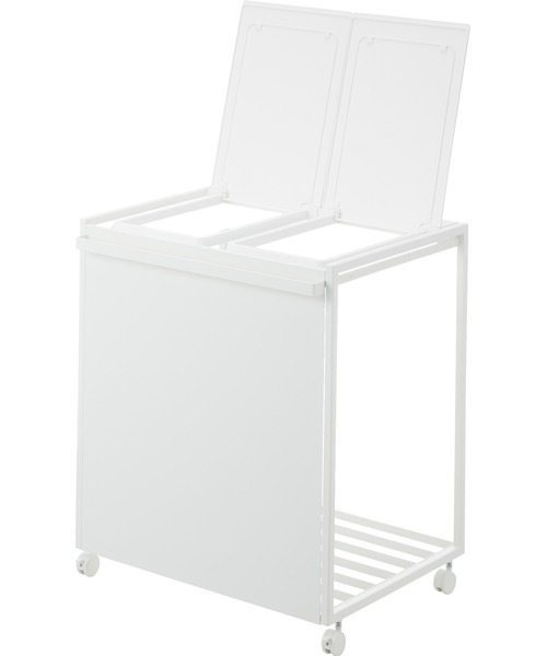 tower（タワー）蓋付き目隠し分別ダストワゴン 45L 2分別