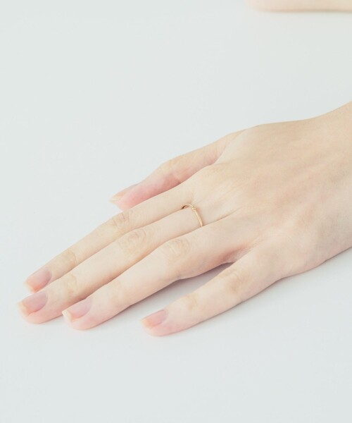 K18YG スキニー ダイヤモンド リング（リング）｜ete（エテ）の
