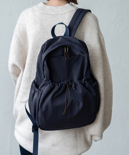 セール】7ポケット撥水リュック ドローコード パラコード ユニセックス
