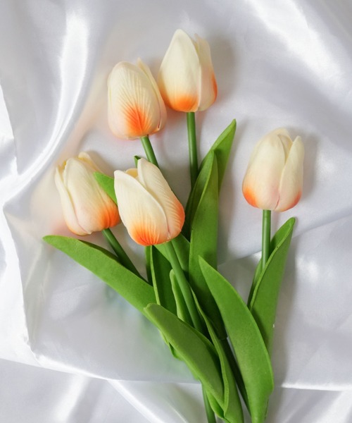 セール】ふんわり チューリップ 5本セット / 造花 / 韓国風インテリア