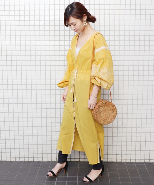 セール】クロスステッチ刺繍ワンピース◇（ワンピース）｜SLOBE IENA