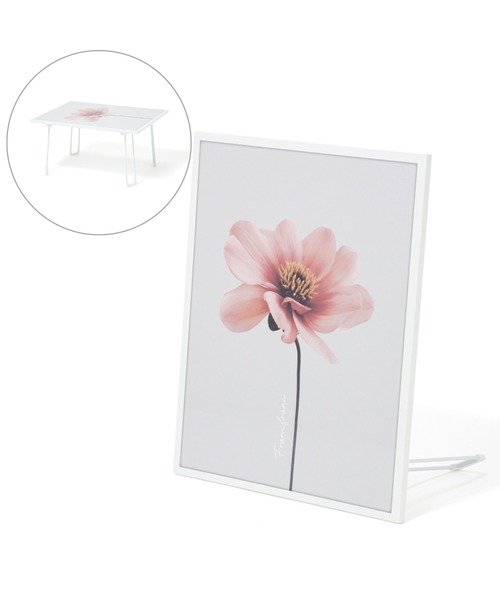 アート テーブル グラフィックフラワー M ピンク（家具）｜Francfranc