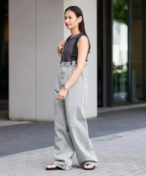 セール】PAYDAY /ペイデイ サスペンダー付きペイント加工デニム