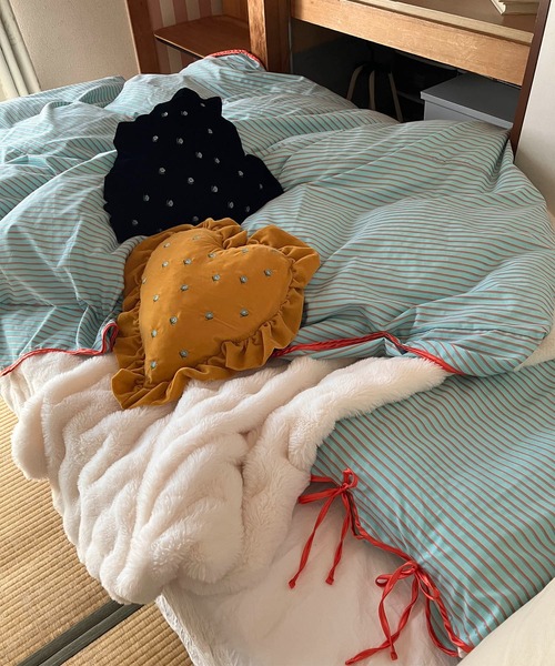 Casselini HOME(キャセリーニ ホーム)ストライプ布団カバー(シングル