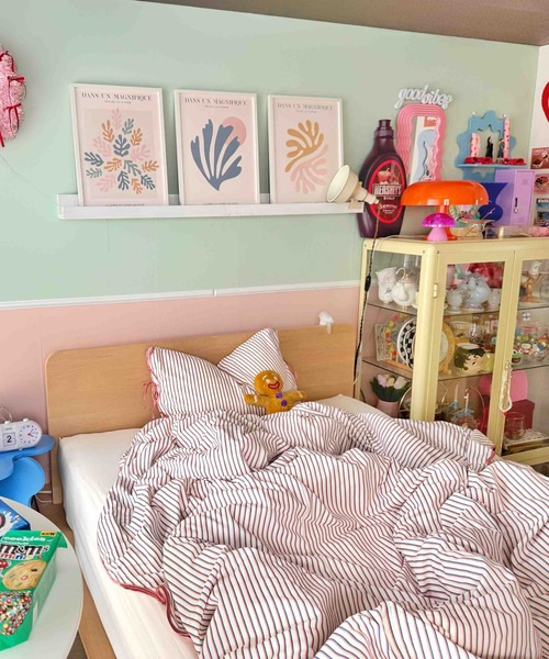 Casselini HOME(キャセリーニ ホーム)ストライプ布団カバー(シングル