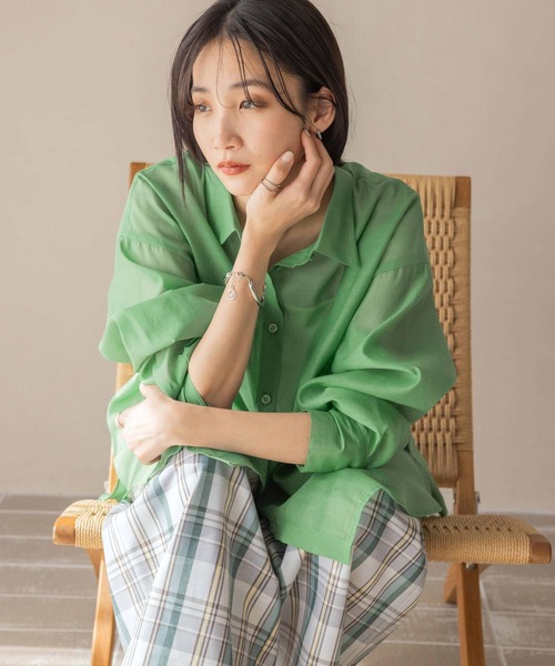 セール】シアーシャツLS＊ 231459（シャツ/ブラウス）｜LOWRYS FARM