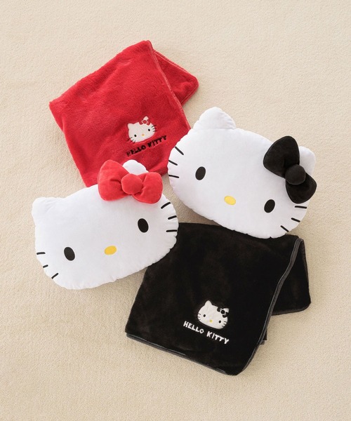 セール】【HELLO KITTY】ブランケット付きクッション 250469