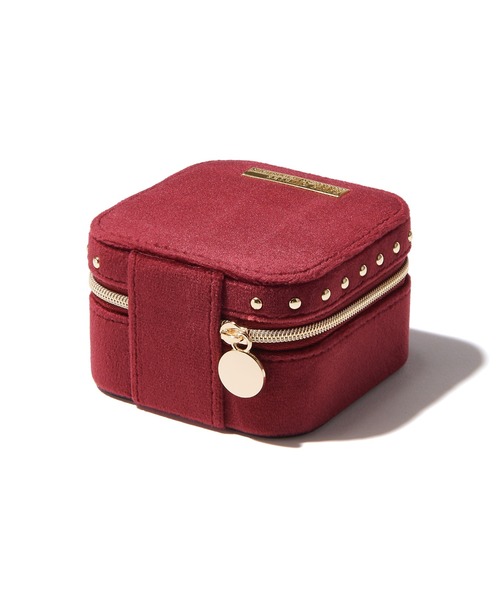 セール】ANNA SUI トラベルジュエリーボックス ダークレッド（収納