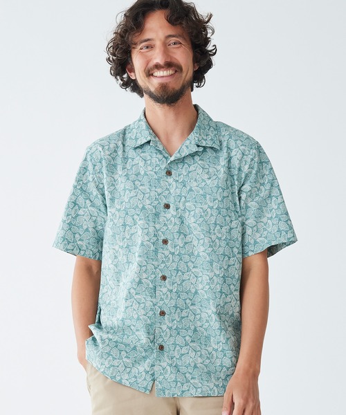 トロピック・シャツ、半袖 プリント ジャパン・フィット（シャツ