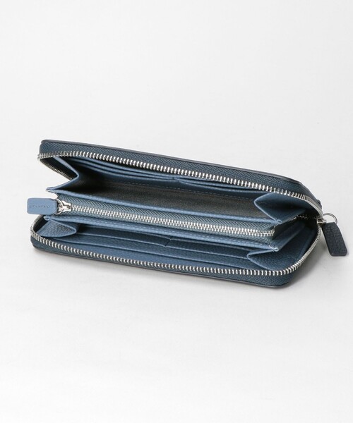 シボ レザーライク 2カラー ロングウォレット 長財布（財布）｜green