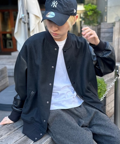 セール】【SETUP7】Award Jacket Graph parper like fabric. オーバー