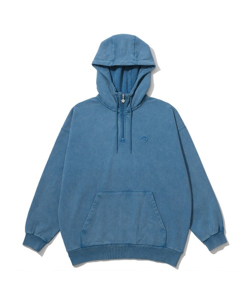 KEBOZ（ケボズ）の「GARMENT DYE SWEAT HALF ZIP HOODIE（パーカー