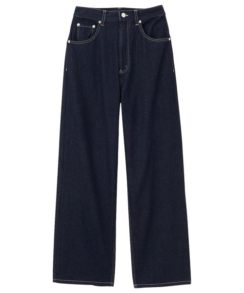 セール】秋のマストアイテム！美脚見えハイウエストストレートワイド