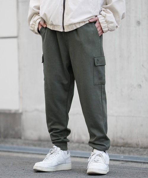 MinoriTY】毛玉ができないサルエルカーゴパンツ メンズ スウェット