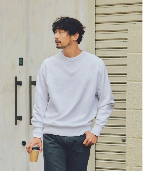 BACK NUMBER】「15オンス」ヘビー裏毛クルースウェット（スウェット