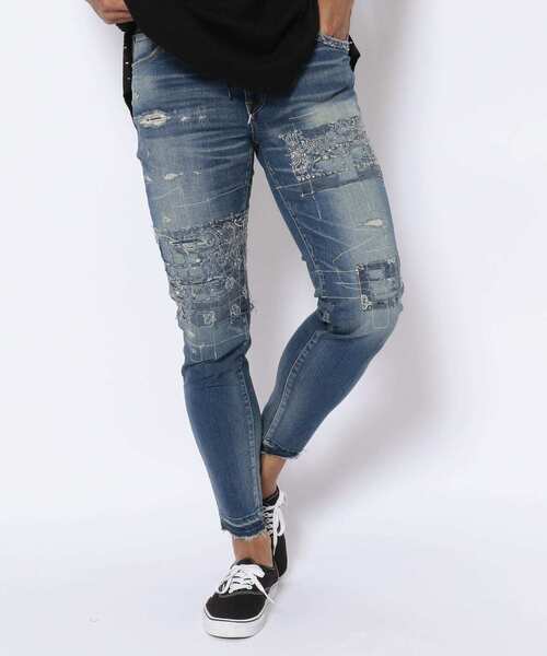 surt（サート）の「SURT/サート/BANDANA REMEKE DENIM/バンダナ