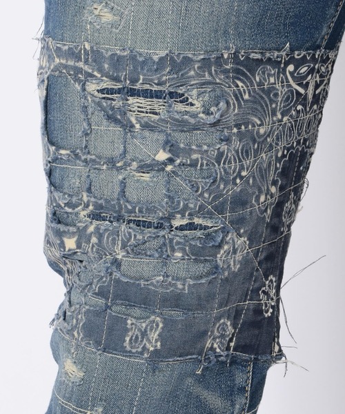 surt（サート）の「SURT/サート/BANDANA REMEKE DENIM/バンダナ