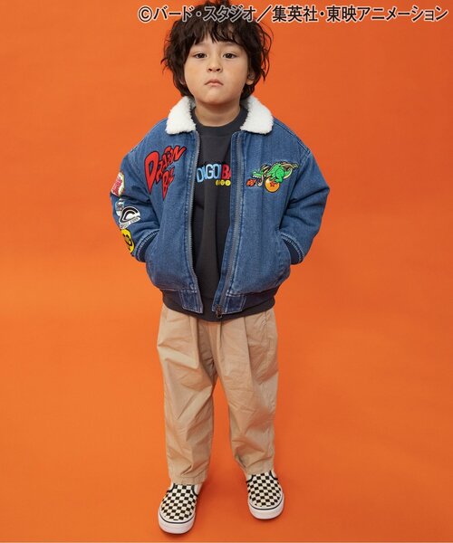 リンク】ドラゴンボールコラボ デニムボアジャケット(キッズサイズ