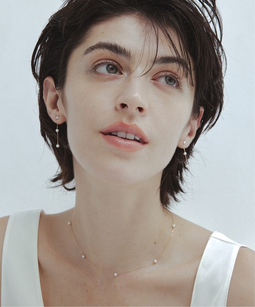 les bon bon】swing pearl pierce S ( single) BOB377（ピアス（片耳用