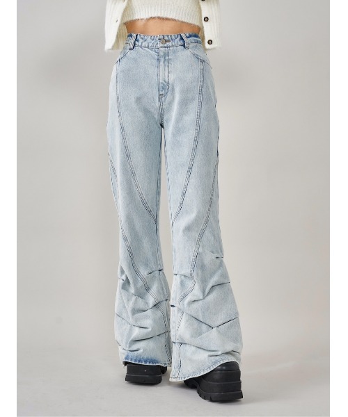 セール】ルーズクッションデニムパンツ（デニムパンツ）｜Darich