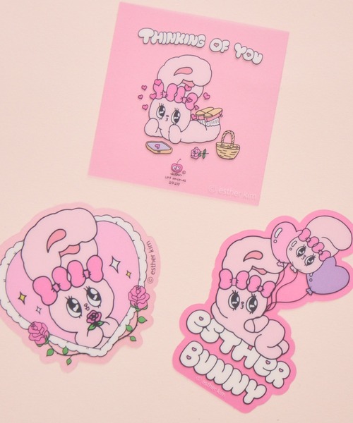 エスターバニー】クリアステッカーセット（ステッカー/テープ