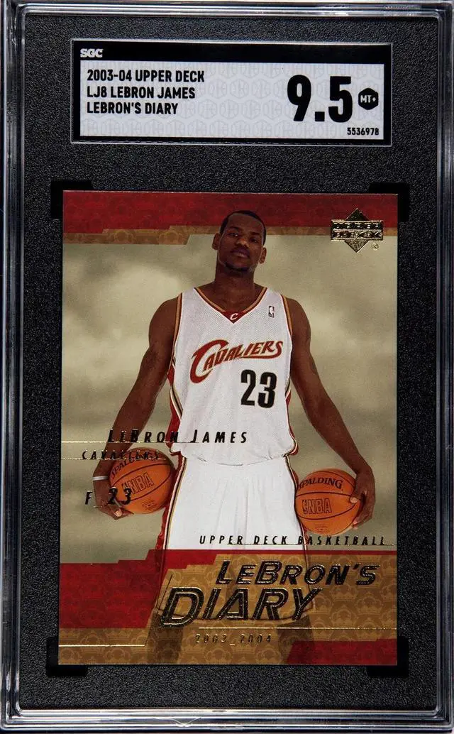 LeBron James 2003-04 Upper Deck Diary Rookie Card (RC) #LJ8- SGC