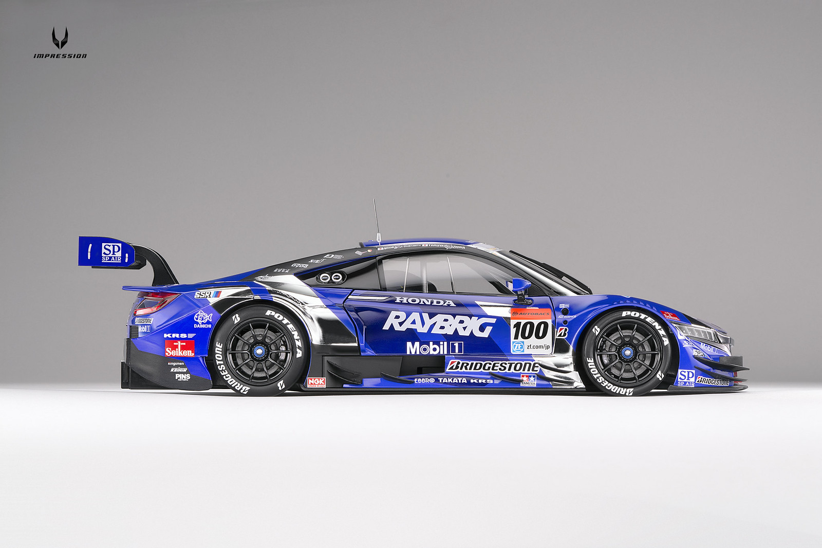 1/18 Honda NSX Concept-GT Super GT500 2015 Raybrig Rd. 1 Okayama
